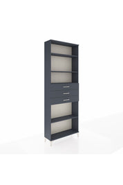 Arges Dolap 4 Raflı 3 Çekmeceli 88x30x243 Antrasit-Antrasit