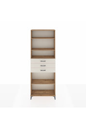 Arges Dolap 4 Raflı 3 Çekmeceli 88x30x243 Çam-Aytaşı