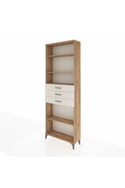 Arges Dolap 4 Raflı 3 Çekmeceli 88x30x243 Çam-Aytaşı