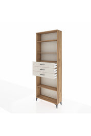 Arges Dolap 4 Raflı 3 Çekmeceli 88x30x243 Çam-Aytaşı