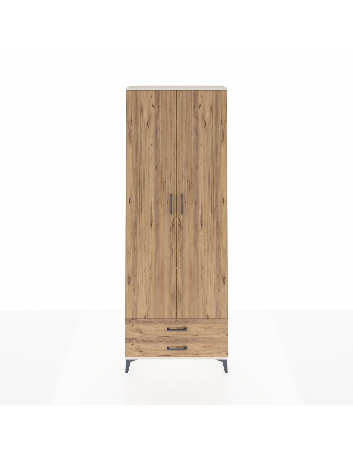 Arges Dolap 5 Raflı 2 Çekmeceli 2 Kapaklı 88x30x243 Aytaşı-Çam