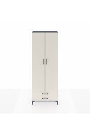 Arges Dolap 5 Raflı 2 Çekmeceli 2 Kapaklı 88x30x243 Antrasit-Aytaşı