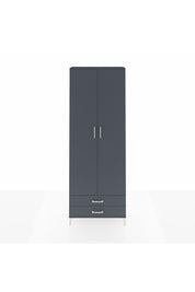 Arges Dolap 5 Raflı 2 Çekmeceli 2 Kapaklı 88x30x243 Antrasit-Antrasit