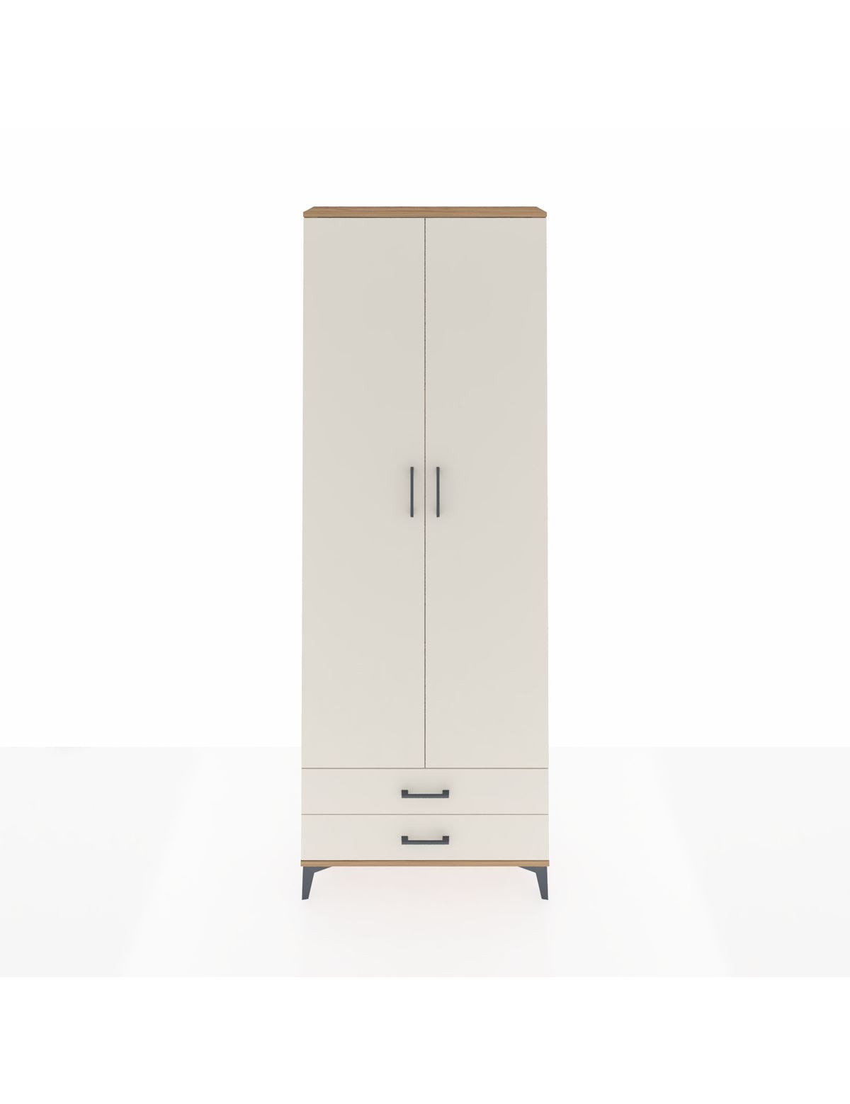 Arges Dolap 5 Raflı 2 Çekmeceli 2 Kapaklı 88x30x243 Çam-Aytaşı