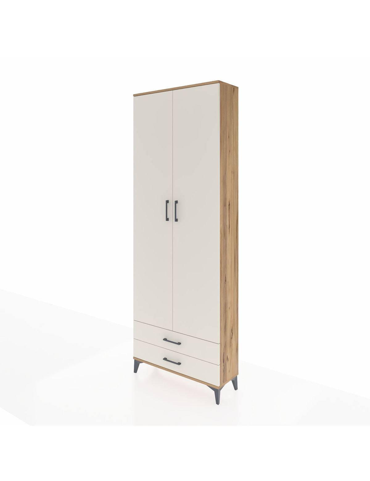 Arges Dolap 5 Raflı 2 Çekmeceli 2 Kapaklı 88x30x243 - S33M277V7A
