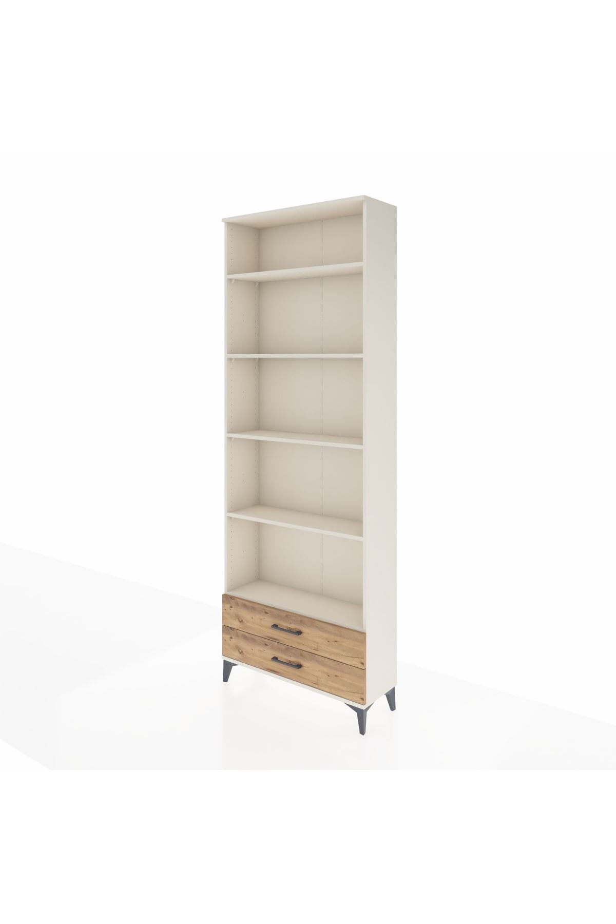 Arges Dolap 5 Raflı 2 Çekmeceli 88x30x243 Aytaşı-Çam