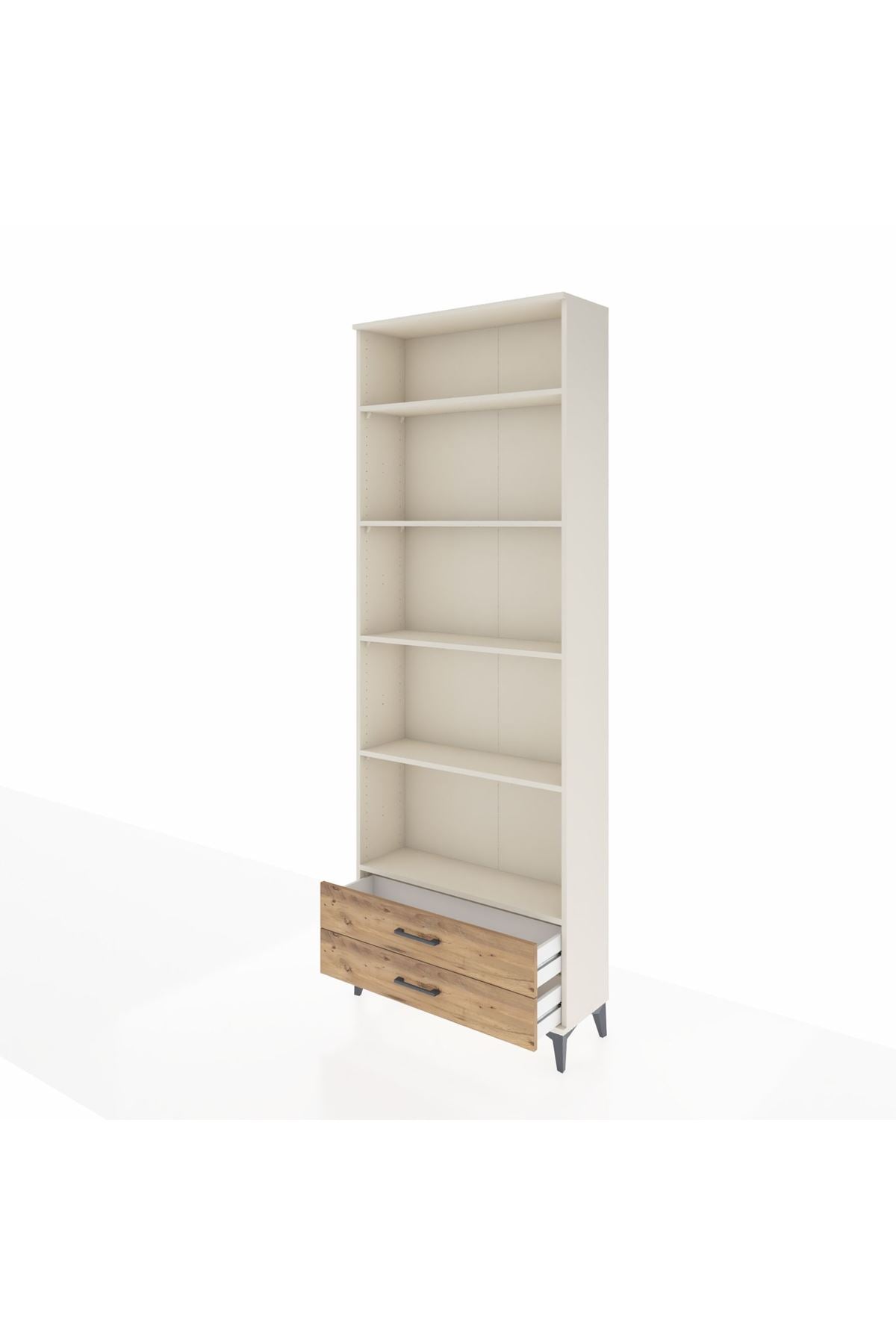 Arges Dolap 5 Raflı 2 Çekmeceli 88x30x243 Aytaşı-Çam