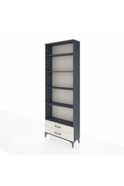 Arges Dolap 5 Raflı 2 Çekmeceli 88x30x243 Antrasit-Aytaşı