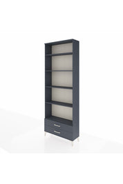 Arges Dolap 5 Raflı 2 Çekmeceli 88x30x243 Antrasit-Antrasit