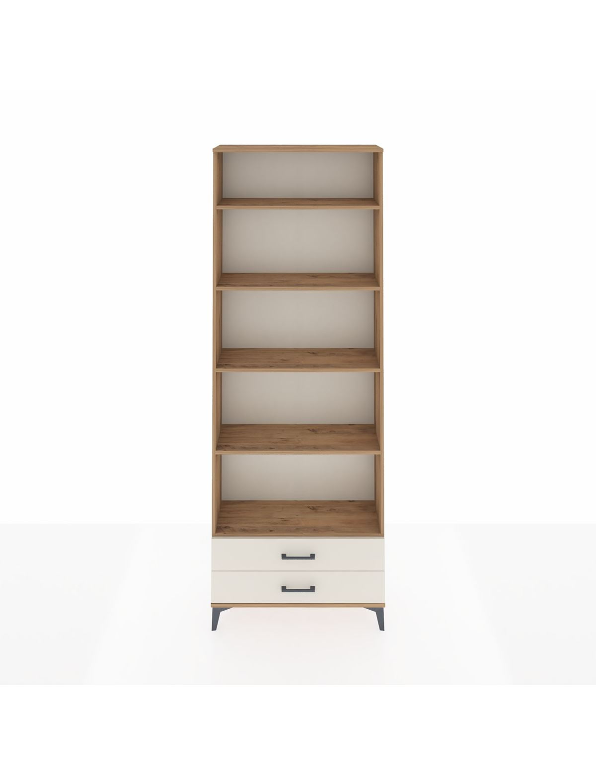 Arges Dolap 5 Raflı 2 Çekmeceli 88x30x243 Çam-Aytaşı