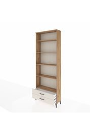 Arges Dolap 5 Raflı 2 Çekmeceli 88x30x243 Çam-Aytaşı