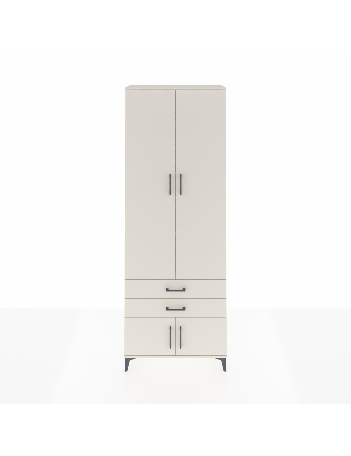 Arges Dolap 4 Raflı 2 Çekmeceli 4 Kapaklı 88x30x243 Aytaşı-Aytaşı