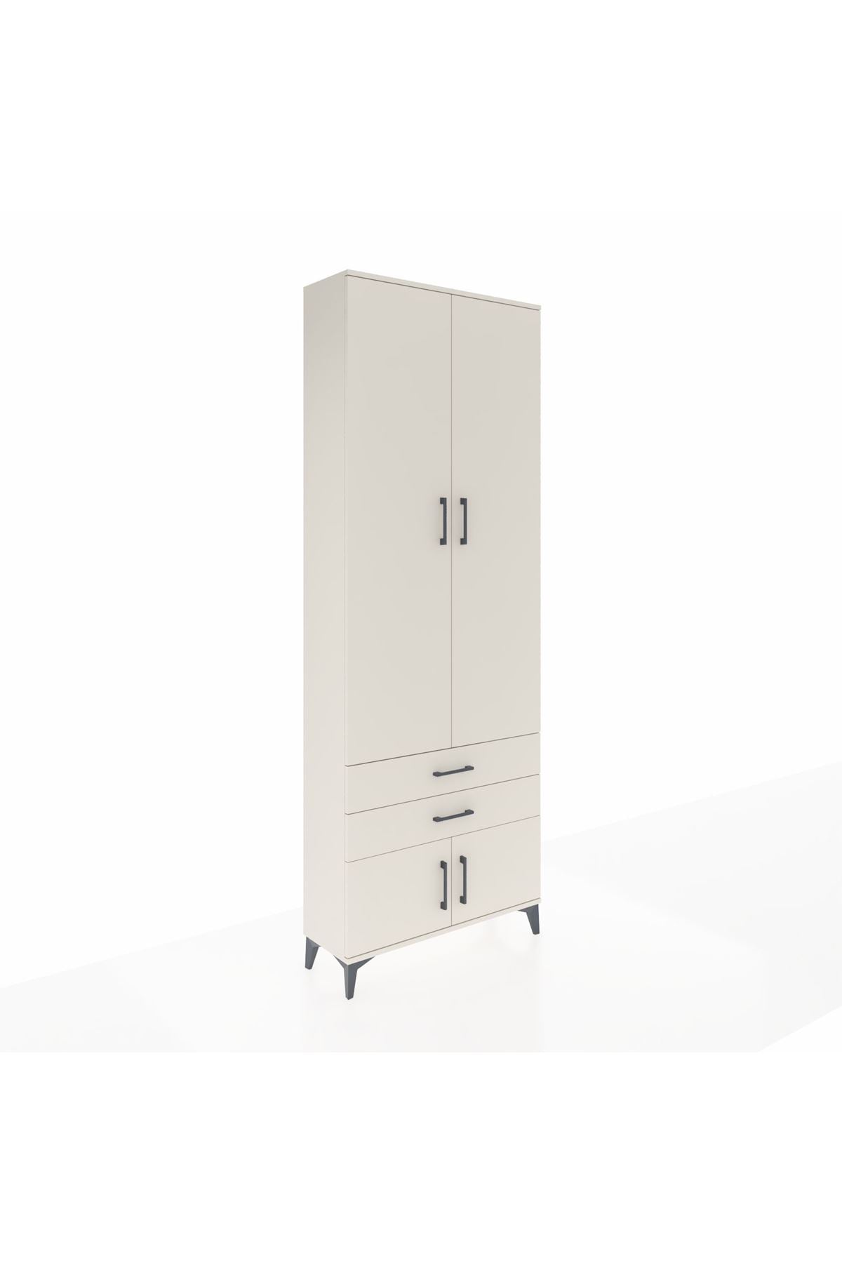 Arges Dolap 4 Raflı 2 Çekmeceli 4 Kapaklı 88x30x243 Aytaşı-Aytaşı