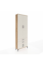Arges Dolap 4 Raflı 2 Çekmeceli 4 Kapaklı 88x30x243 Çam-Aytaşı