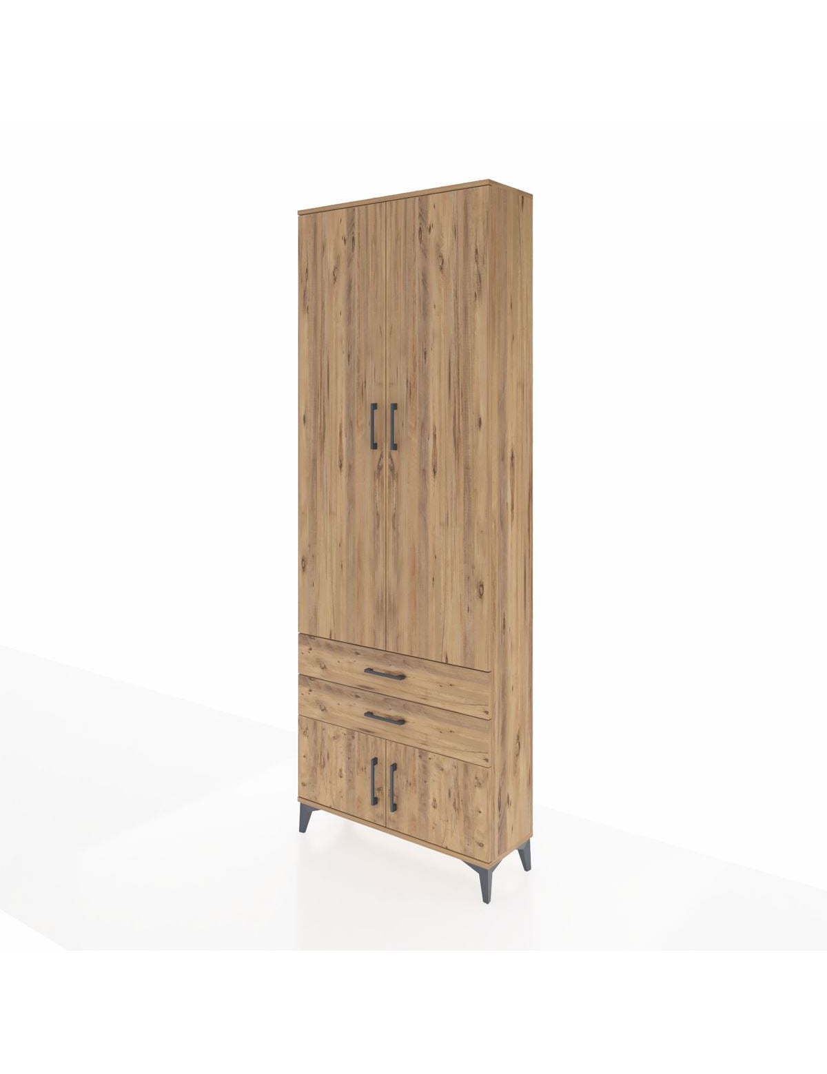Arges Dolap 4 Raflı 2 Çekmeceli 4 Kapaklı 88x30x243 - S33M279V9A