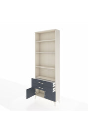 Arges Dolap 4 Raflı 2 Çekmeceli 2 Kapaklı 88x30x243 Aytaşı-Antrasit