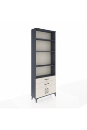 Arges Dolap 4 Raflı 2 Çekmeceli 2 Kapaklı 88x30x243 Antrasit-Aytaşı