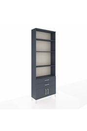 Arges Dolap 4 Raflı 2 Çekmeceli 2 Kapaklı 88x30x243 Antrasit-Antrasit