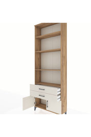 Arges Dolap 4 Raflı 2 Çekmeceli 2 Kapaklı 88x30x243 Çam-Aytaşı