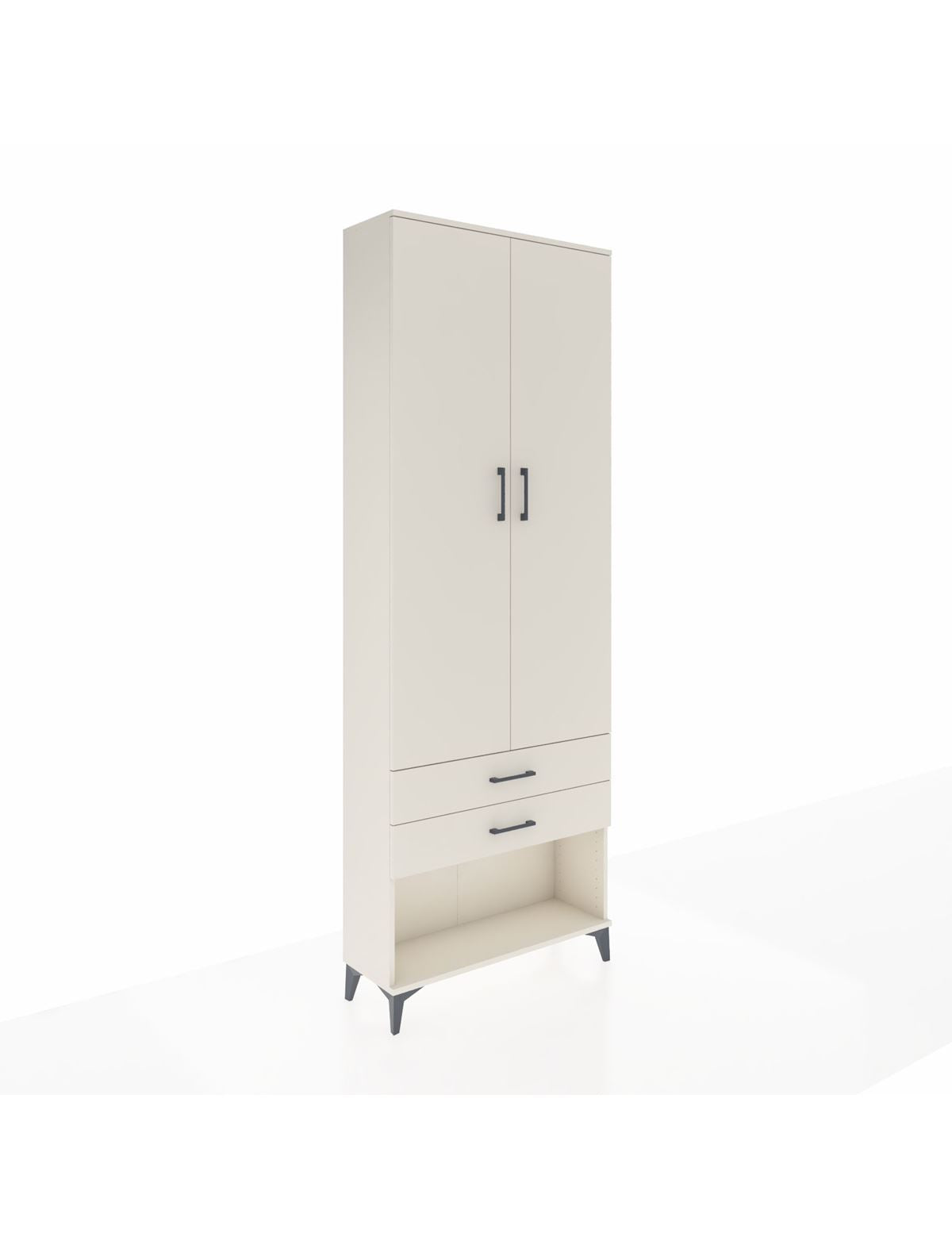 Arges Dolap 4 Raflı 2 Çekmeceli 2 Kapaklı 88x30x243 Aytaşı-Aytaşı