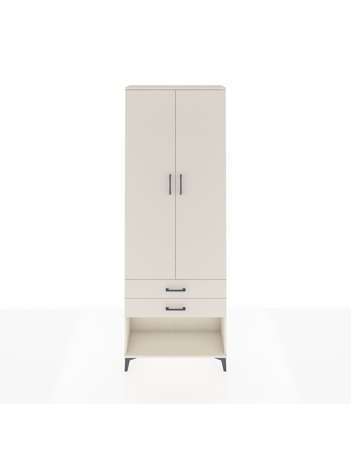 Arges Dolap 4 Raflı 2 Çekmeceli 2 Kapaklı 88x30x243 Aytaşı-Aytaşı