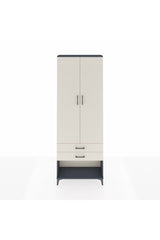 Arges Dolap 4 Raflı 2 Çekmeceli 2 Kapaklı 88x30x243