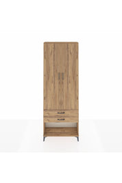 Arges Dolap 4 Raflı 2 Çekmeceli 2 Kapaklı 88x30x243 Çam-Çam