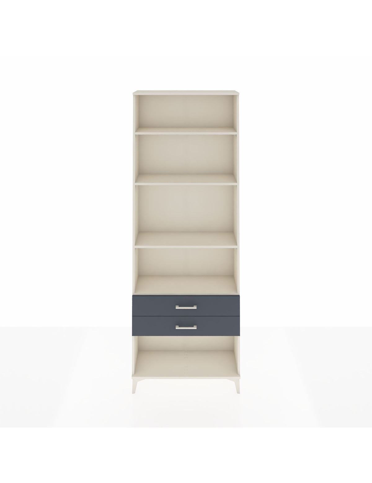 Arges Dolap 4 Raflı 2 Çekmeceli 88x30x243 Aytaşı-Antrasit