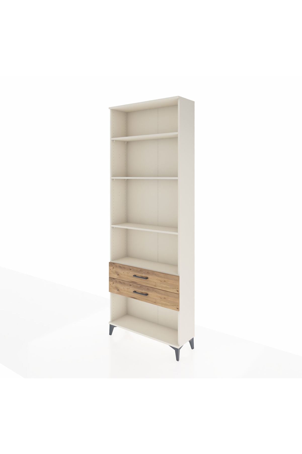 Arges Dolap 4 Raflı 2 Çekmeceli 88x30x243 Aytaşı-Çam