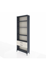 Arges Dolap 4 Raflı 2 Çekmeceli 88x30x243 Antrasit-Aytaşı