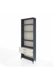 Arges Dolap 4 Raflı 2 Çekmeceli 88x30x243 Antrasit-Aytaşı