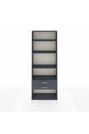 Arges Dolap 4 Raflı 2 Çekmeceli 88x30x243 Antrasit-Antrasit