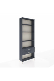 Arges Dolap 4 Raflı 2 Çekmeceli 88x30x243 Antrasit-Antrasit