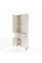 Arges Dolap 5 Raflı 2 Çekmeceli 4 Kapaklı 88x30x243 Aytaşı-Aytaşı