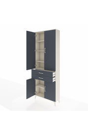 Arges Dolap 5 Raflı 2 Çekmeceli 4 Kapaklı 88x30x243 Aytaşı-Antrasit