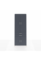 Arges Dolap 5 Raflı 2 Çekmeceli 4 Kapaklı 88x30x243