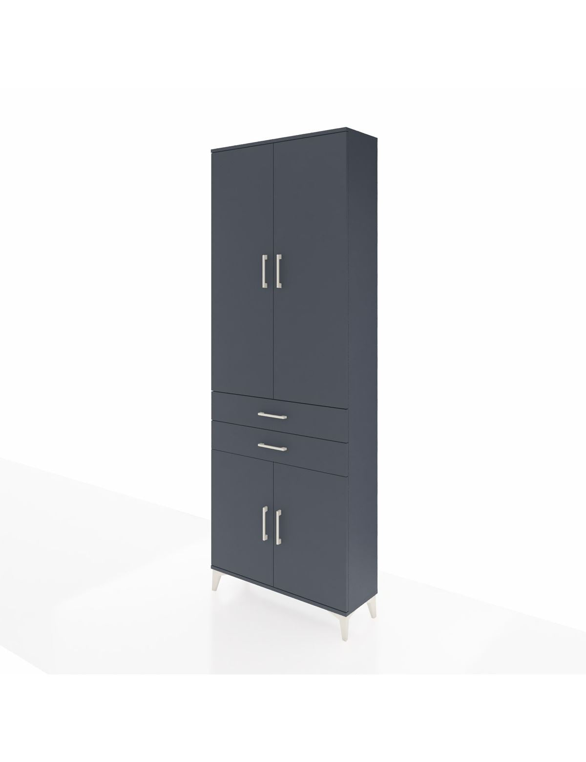 Arges Dolap 5 Raflı 2 Çekmeceli 4 Kapaklı 88x30x243 - S33M283V5A