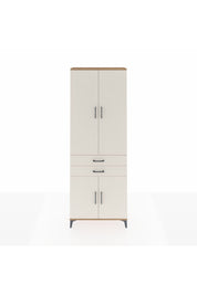 Arges Dolap 5 Raflı 2 Çekmeceli 4 Kapaklı 88x30x243 Çam-Aytaşı