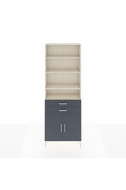 Arges Dolap 5 Raflı 2 Çekmeceli 2 Kapaklı 88x30x243 Aytaşı-Antrasit