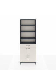 Arges Dolap 5 Raflı 2 Çekmeceli 2 Kapaklı 88x30x243 Antrasit-Aytaşı