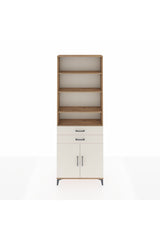 Arges Dolap 5 Raflı 2 Çekmeceli 2 Kapaklı 88x30x243