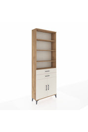 Arges Dolap 5 Raflı 2 Çekmeceli 2 Kapaklı 88x30x243 Çam-Aytaşı
