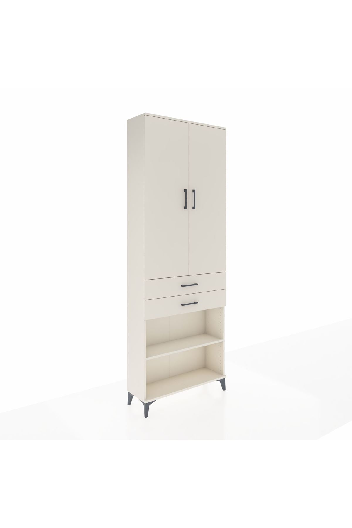 Arges Dolap 5 Raflı 2 Çekmeceli 2 Kapaklı 88x30x243 Aytaşı-Aytaşı