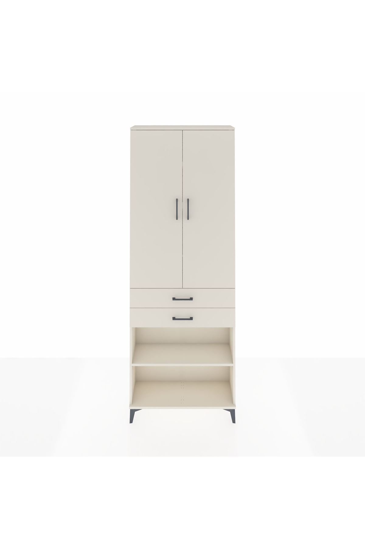 Arges Dolap 5 Raflı 2 Çekmeceli 2 Kapaklı 88x30x243 Aytaşı-Aytaşı