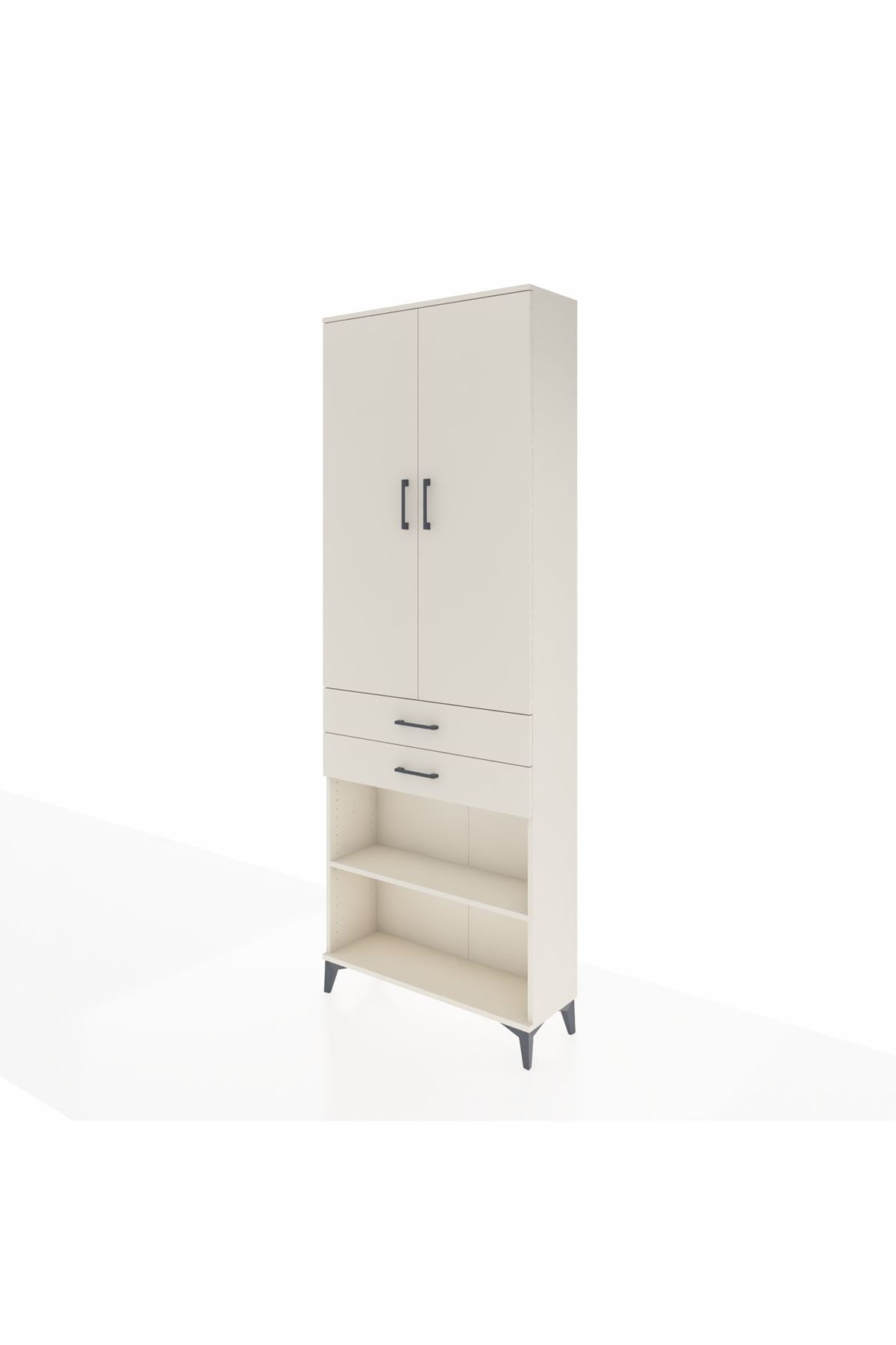 Arges Dolap 5 Raflı 2 Çekmeceli 2 Kapaklı 88x30x243 Aytaşı-Aytaşı