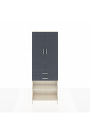 Arges Dolap 5 Raflı 2 Çekmeceli 2 Kapaklı 88x30x243 Aytaşı-Antrasit