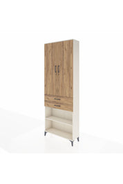 Arges Dolap 5 Raflı 2 Çekmeceli 2 Kapaklı 88x30x243 Aytaşı-Çam