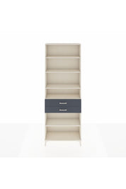 Arges Dolap 5 Raflı 2 Çekmeceli 88x30x243 Aytaşı-Antrasit