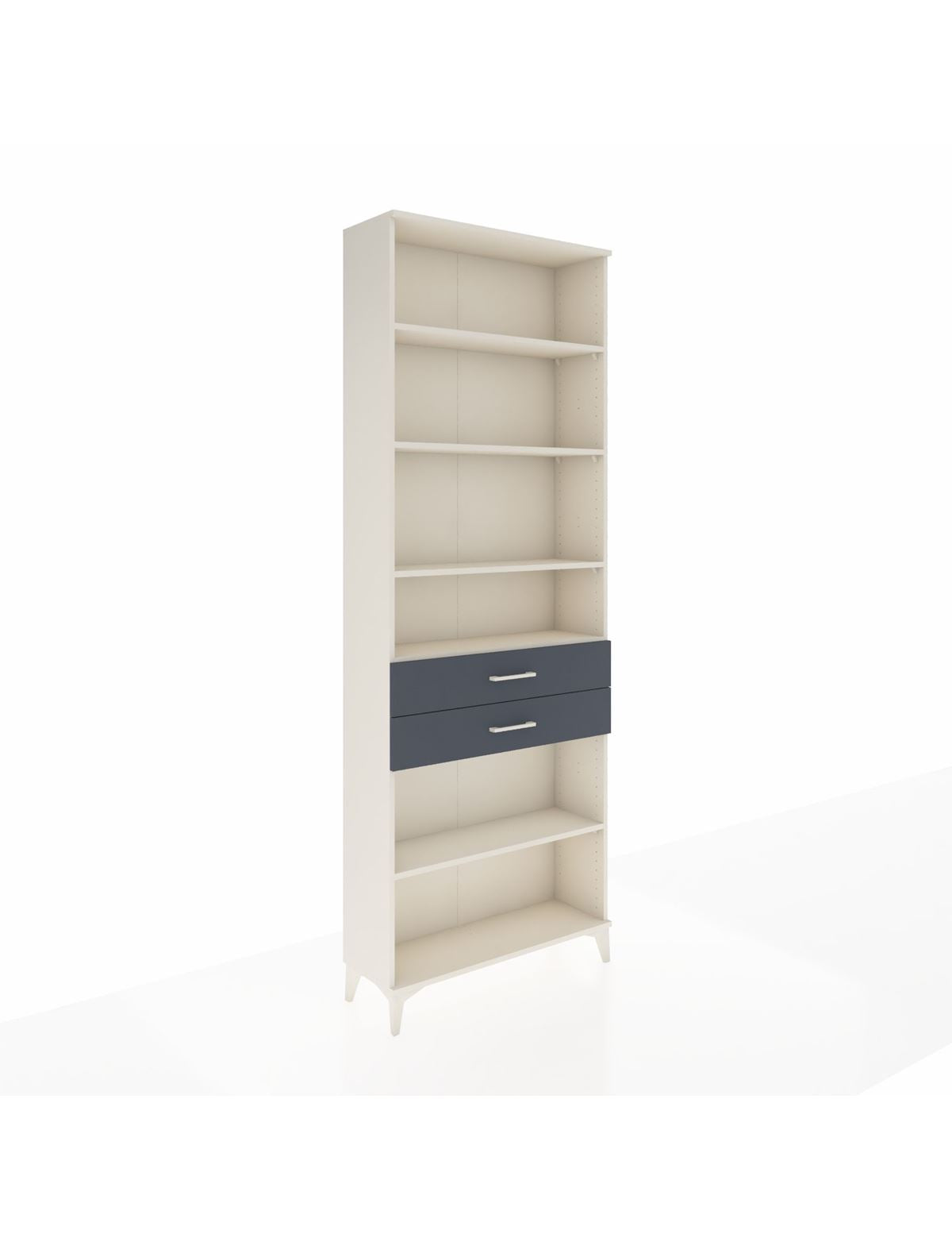 Arges Dolap 5 Raflı 2 Çekmeceli 88x30x243 Aytaşı-Antrasit