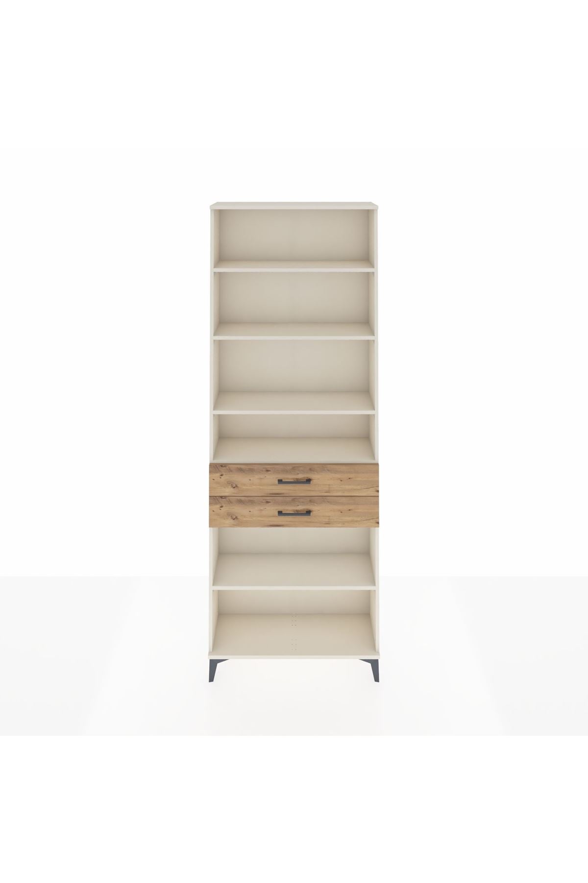 Arges Dolap 5 Raflı 2 Çekmeceli 88x30x243 Aytaşı-Çam